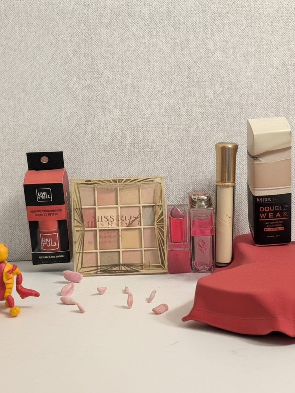 Assorted Makeup Set — Pink Shades Palette & Lipsticks, Read Description
